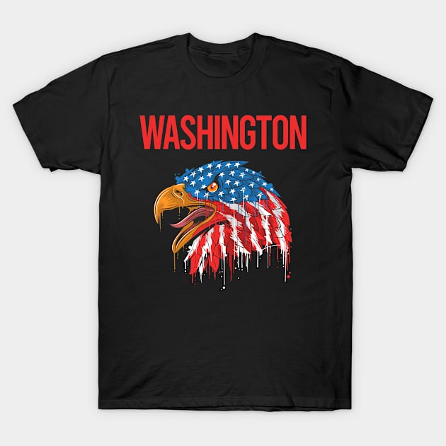 USA Eagle Washington T-Shirt by flaskoverhand